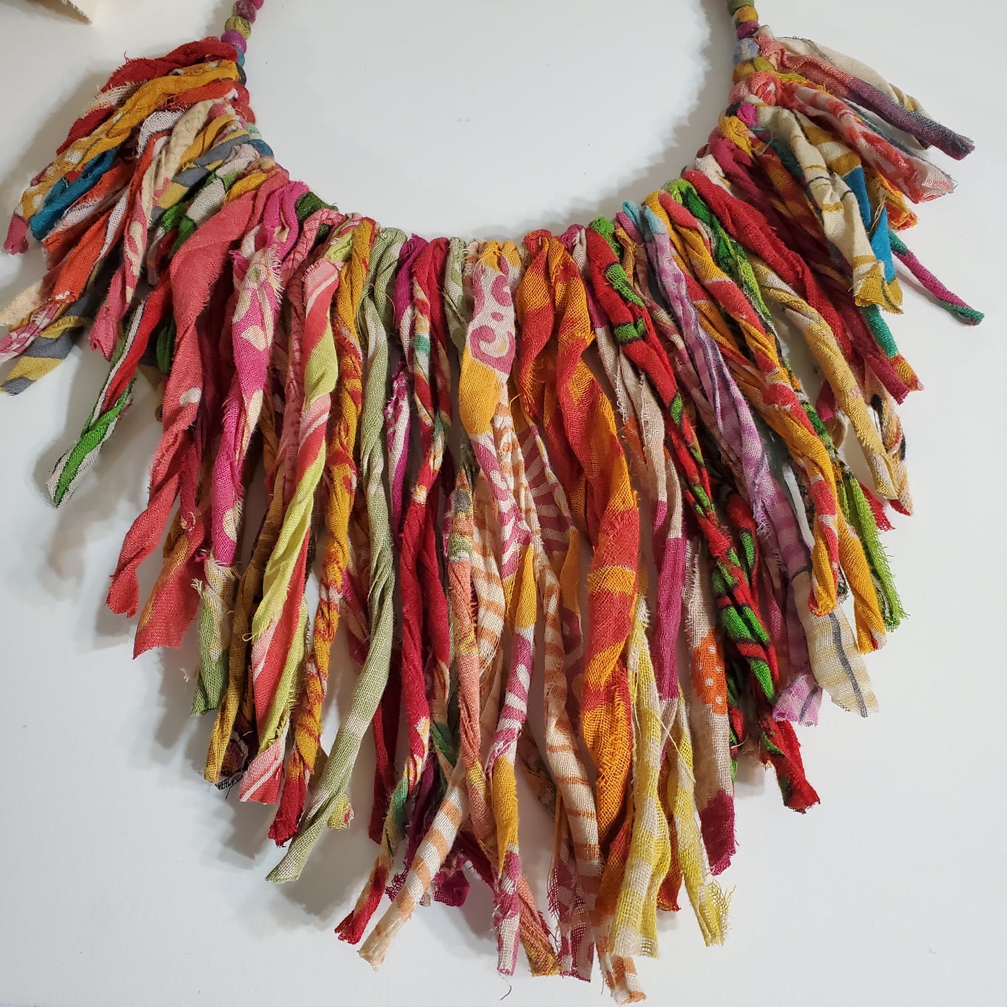 Kantha Fringe Collar Necklace