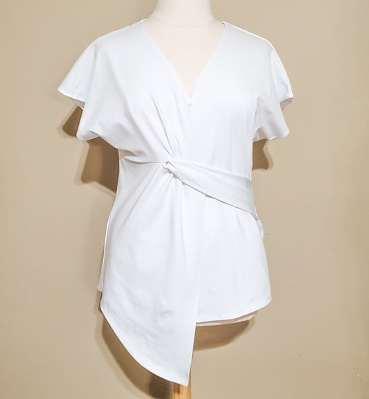 Asymmetrical Wrap Blouse @ Taffycat's Boutique
