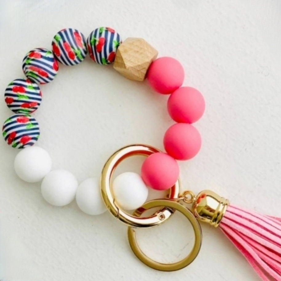 Silicone Bead Wristlet Bangle