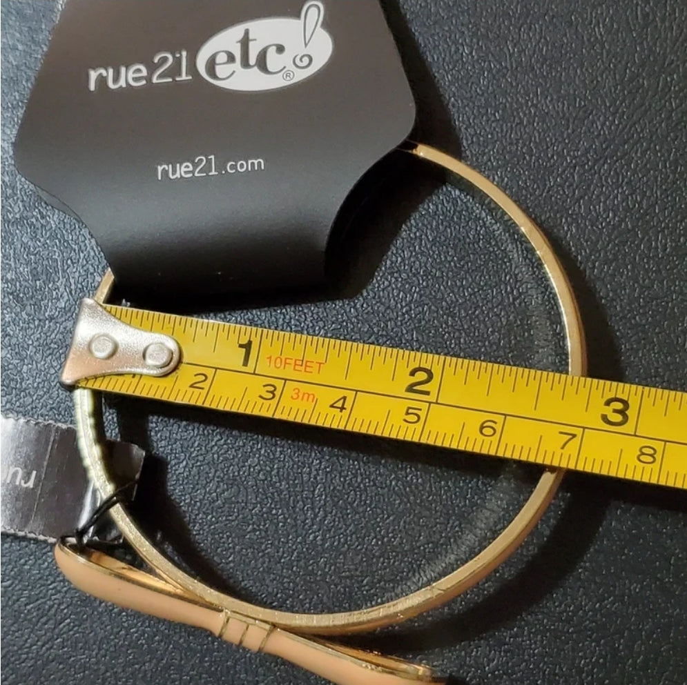 Ribbon Bow Bangle Bracelet