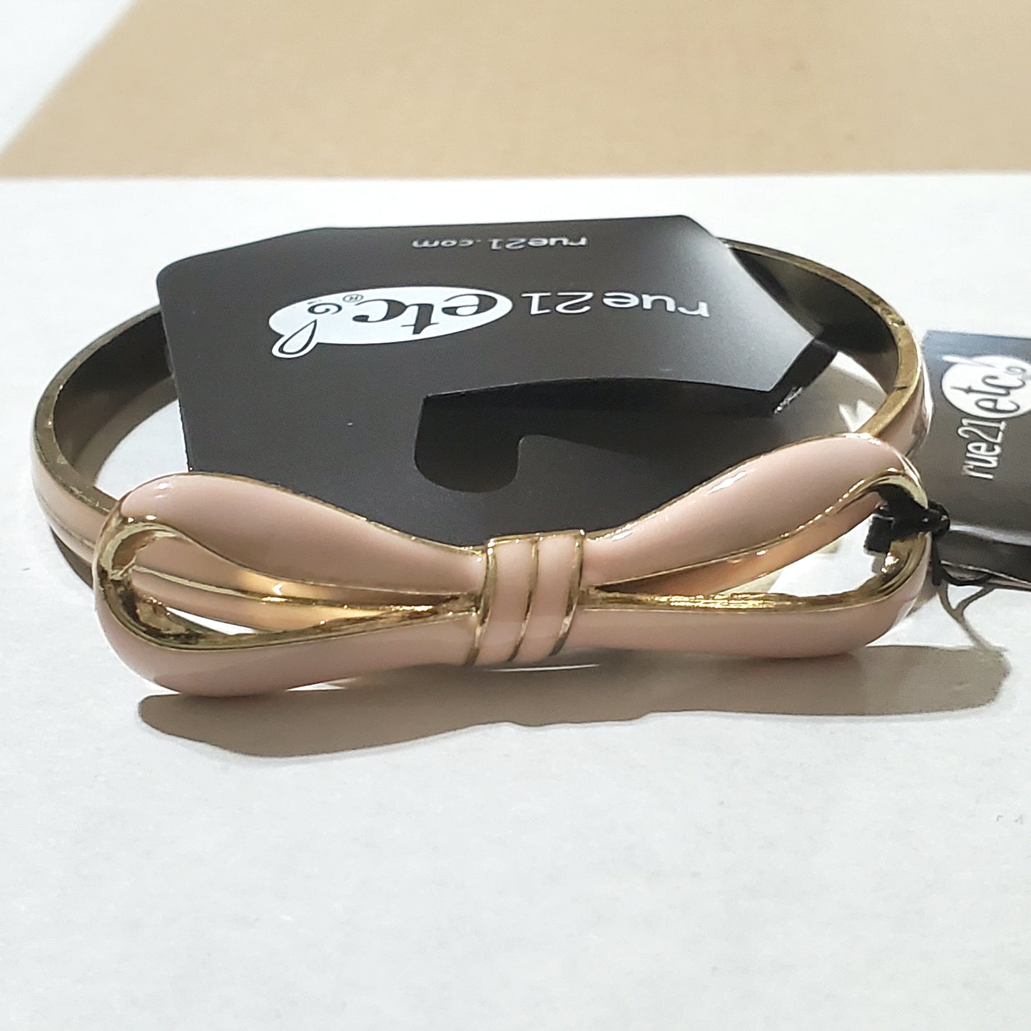 Ribbon Bow Bangle Bracelet