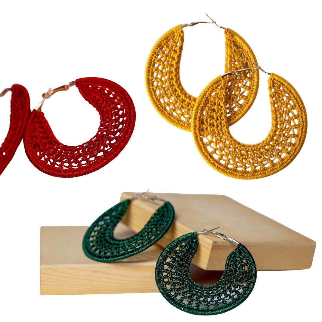 Crochet Thread Earrings