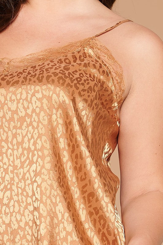 Leopard Satin Cami