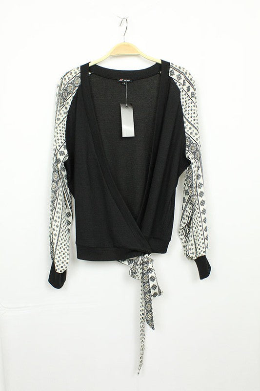 Wrap-Around Knit Top