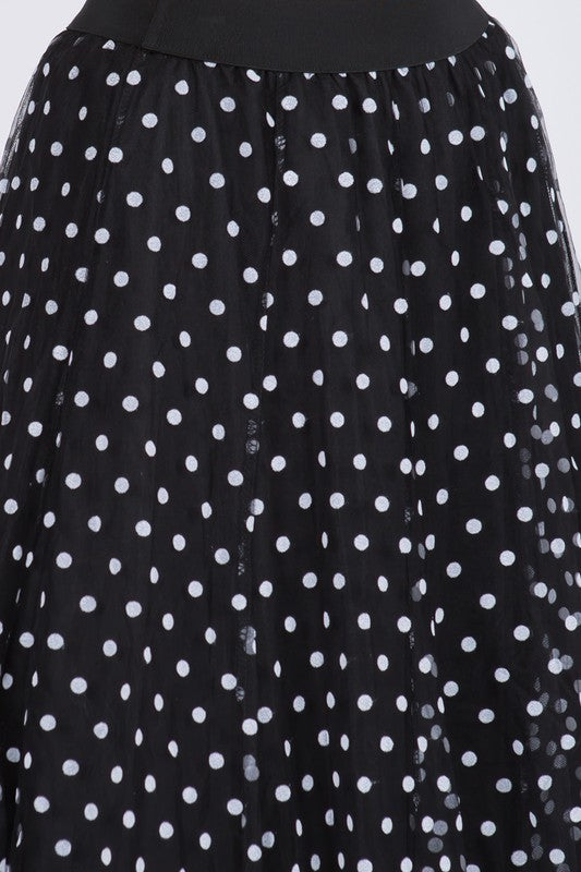 Polka Dot Tulle Skirt