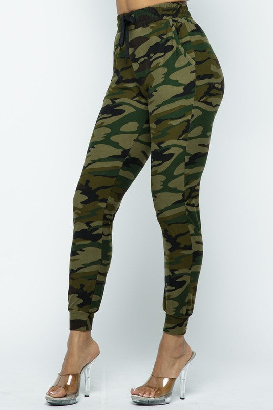 Camouflage Print Joggers