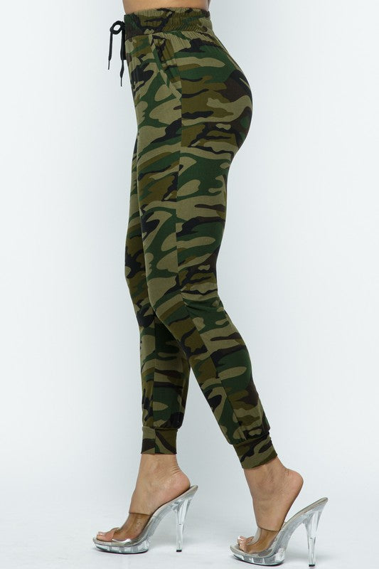 Camouflage Print Joggers