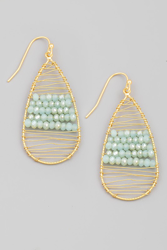 Seed Bead Wired Earrings
