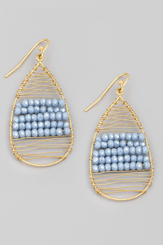 Seed Bead Wired Earrings