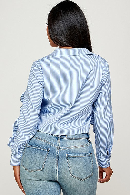 Striped Baby Doll Top