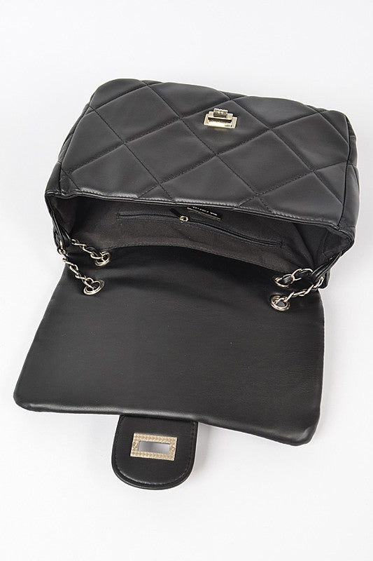 Large Quilted Shoulder Bag
