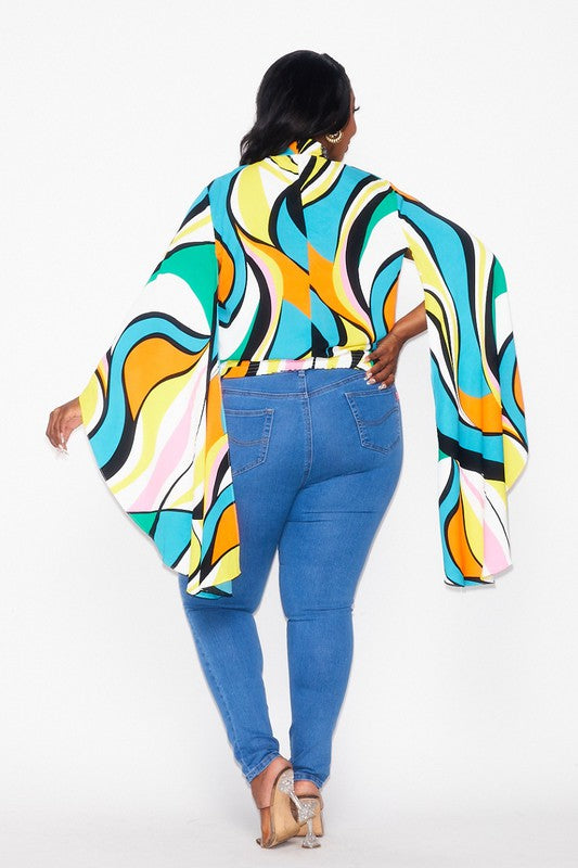 Colorful Chiffon Blouse