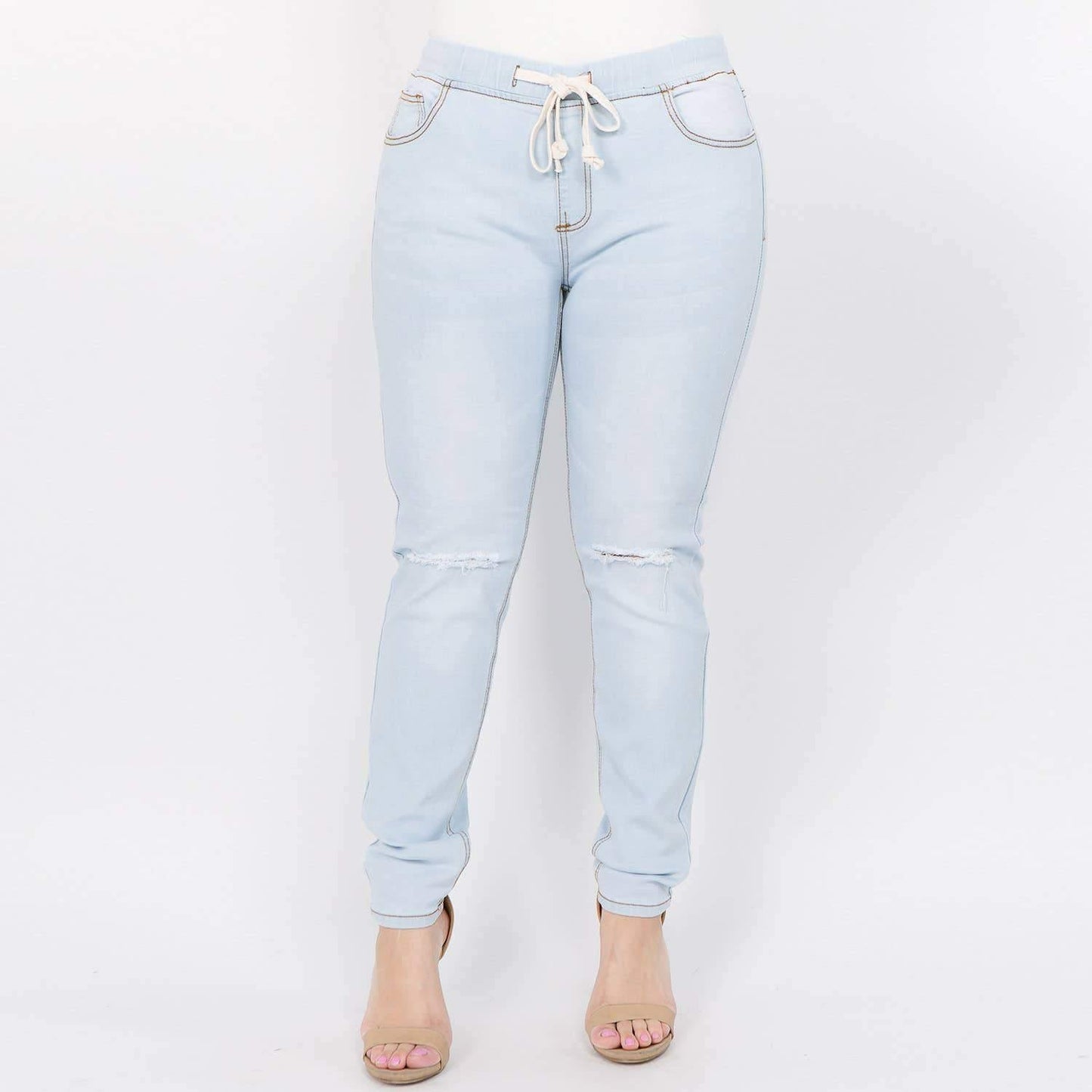 Denim Skinny Joggers - Taffycat's