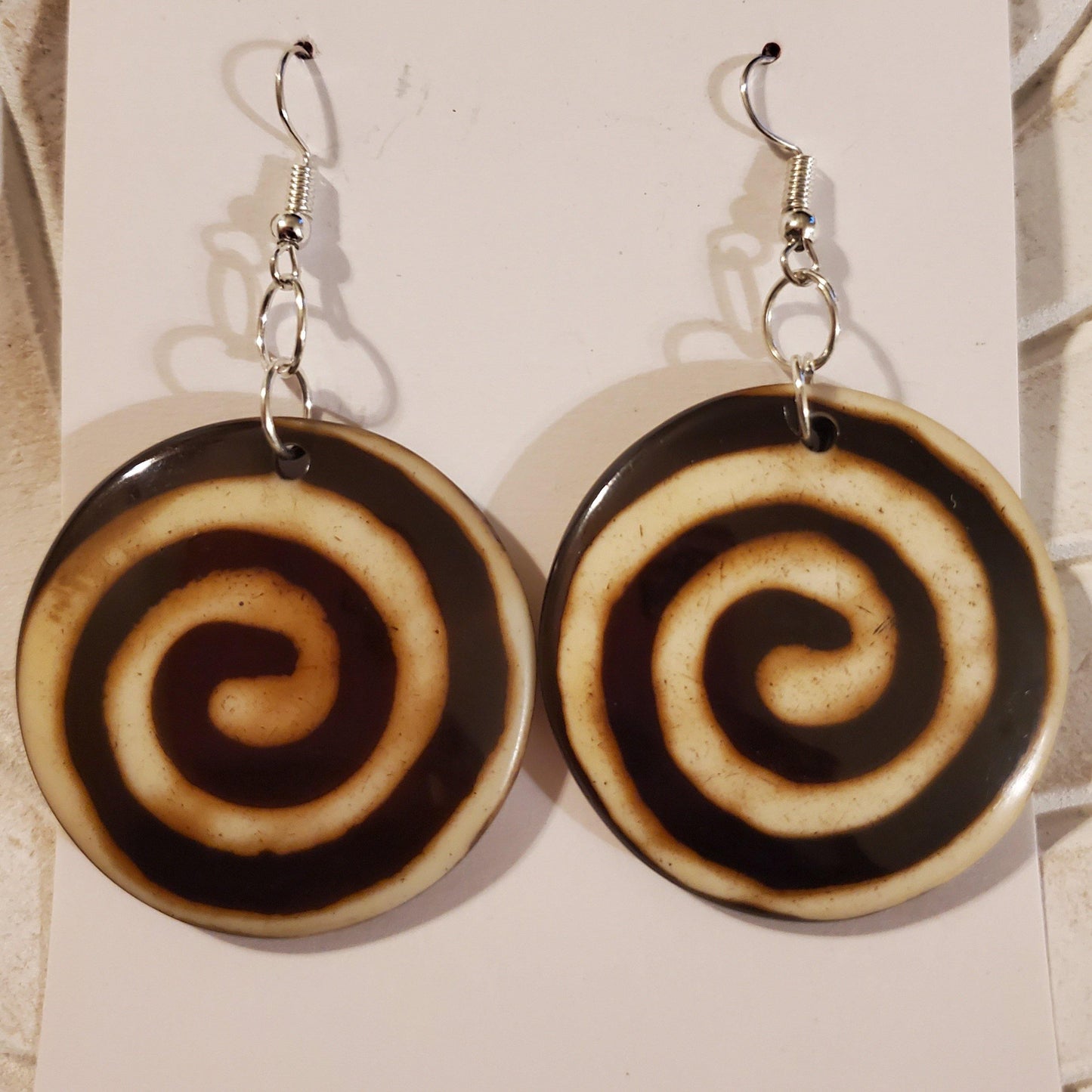 African Print Resin Earrings - Taffycat's