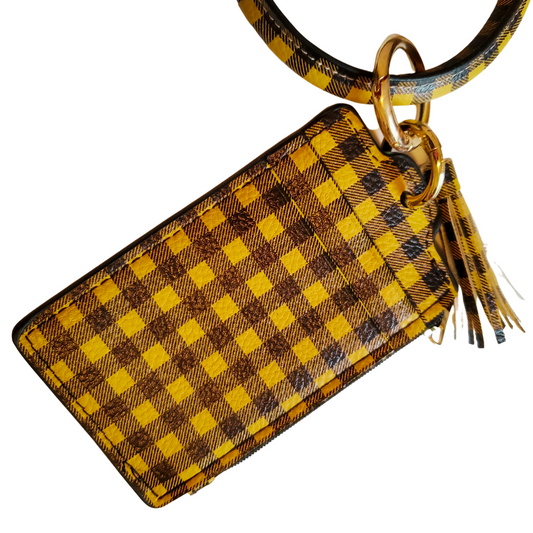 Leather ID Card Keychain Wallet - Taffycat's