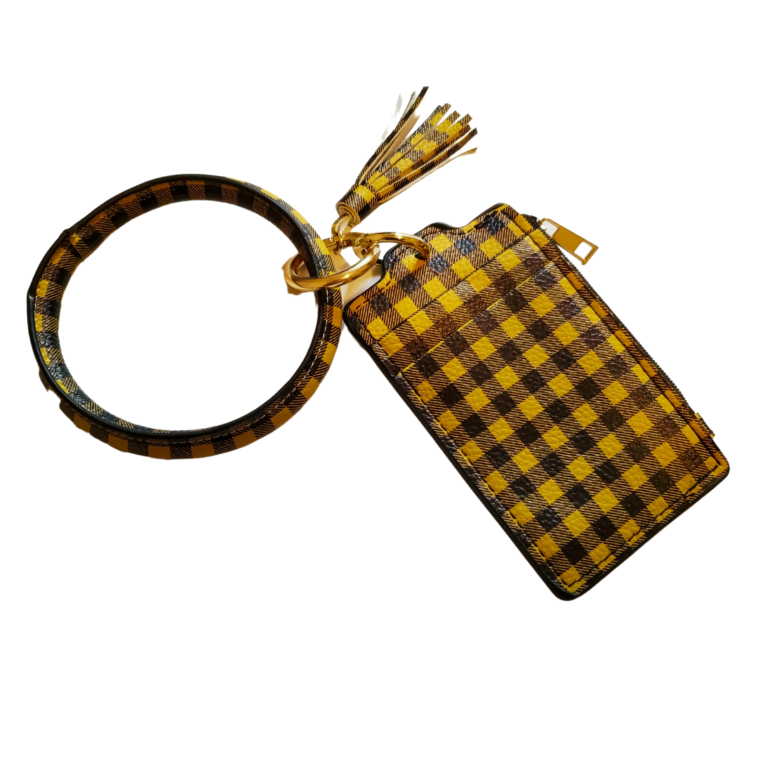 Leather ID Card Keychain Wallet - Taffycat's