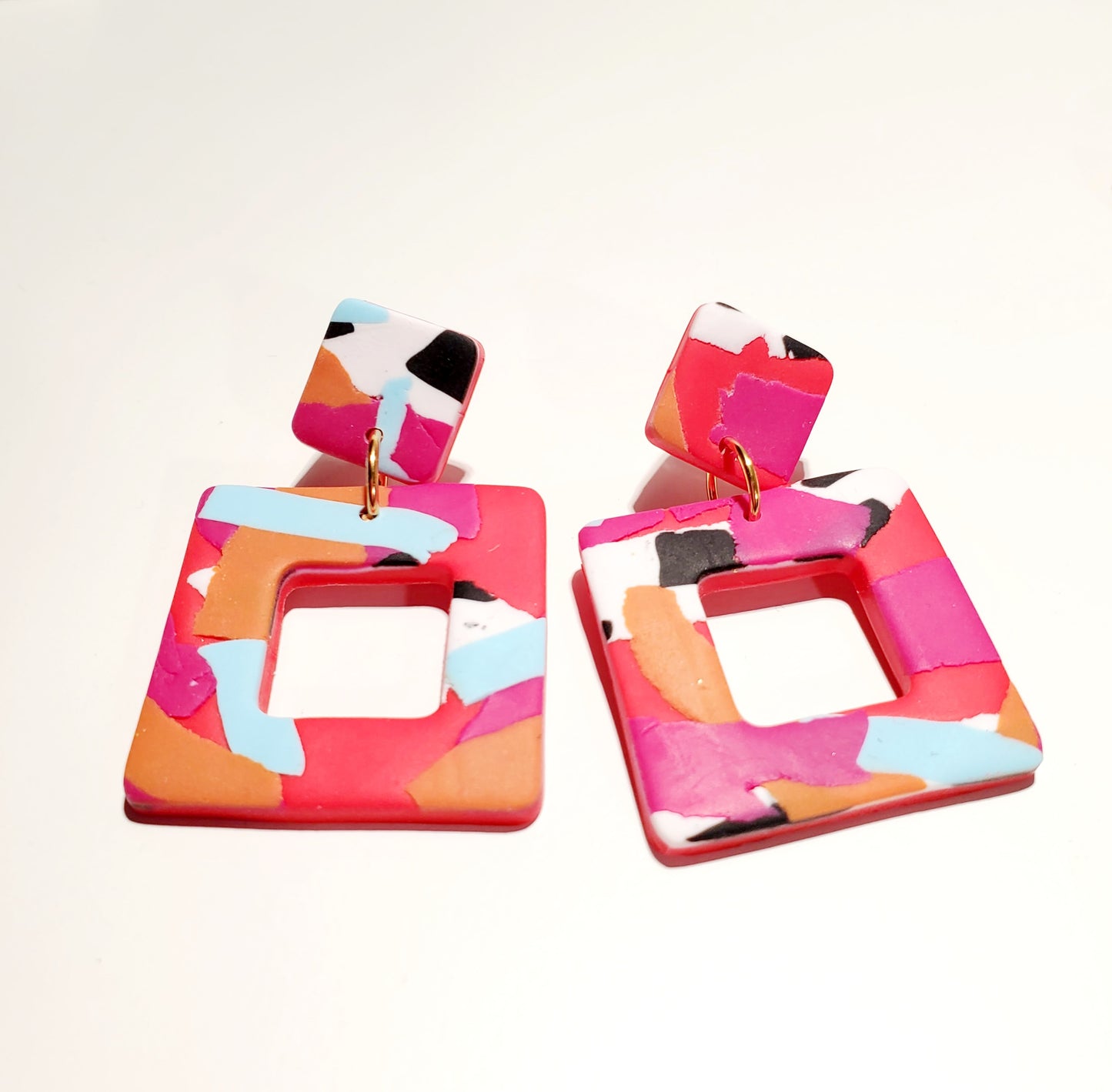 Cruella Square Earrings