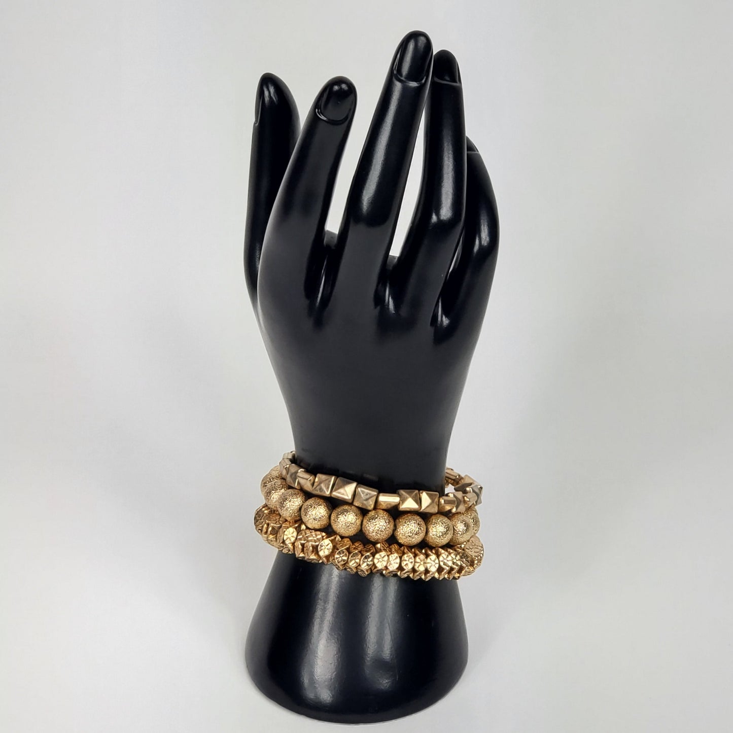 Textured Stacked Bracelets