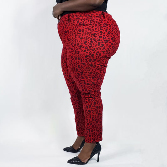 Red Leopard Ankle Grazers