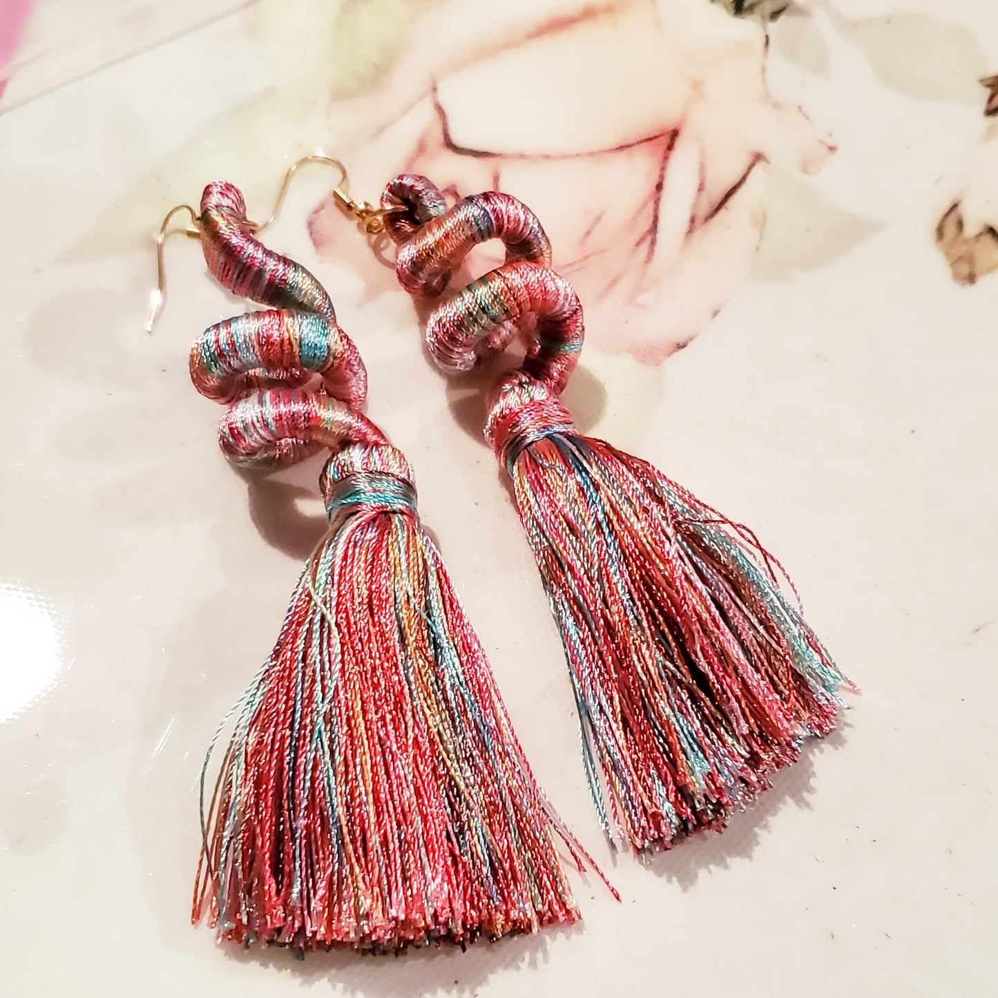 Twist & Fringe Drop Earrings