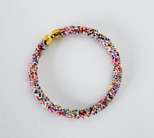 Rainbow Glitter Bracelet