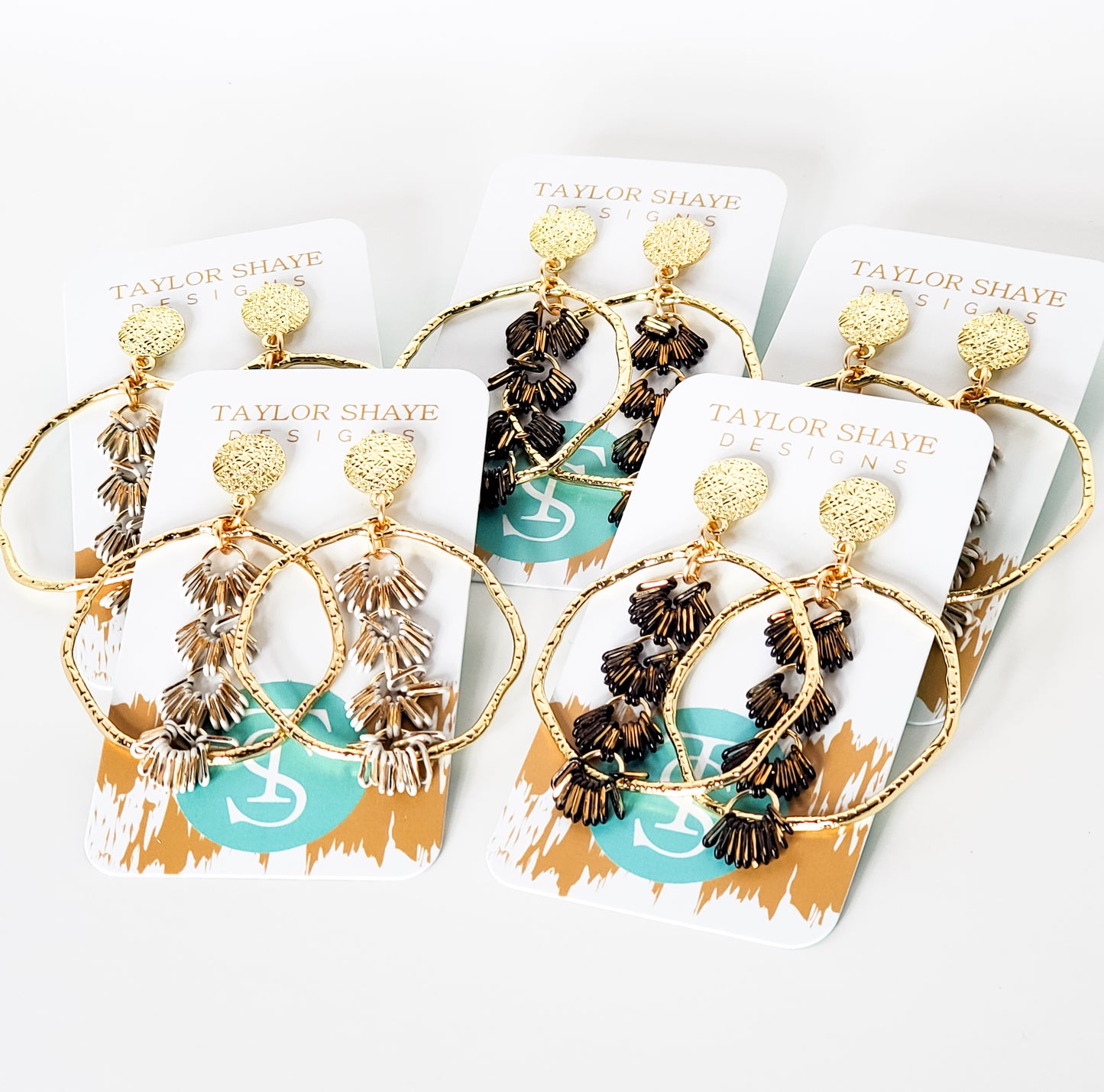 Chain Tassel Hoops