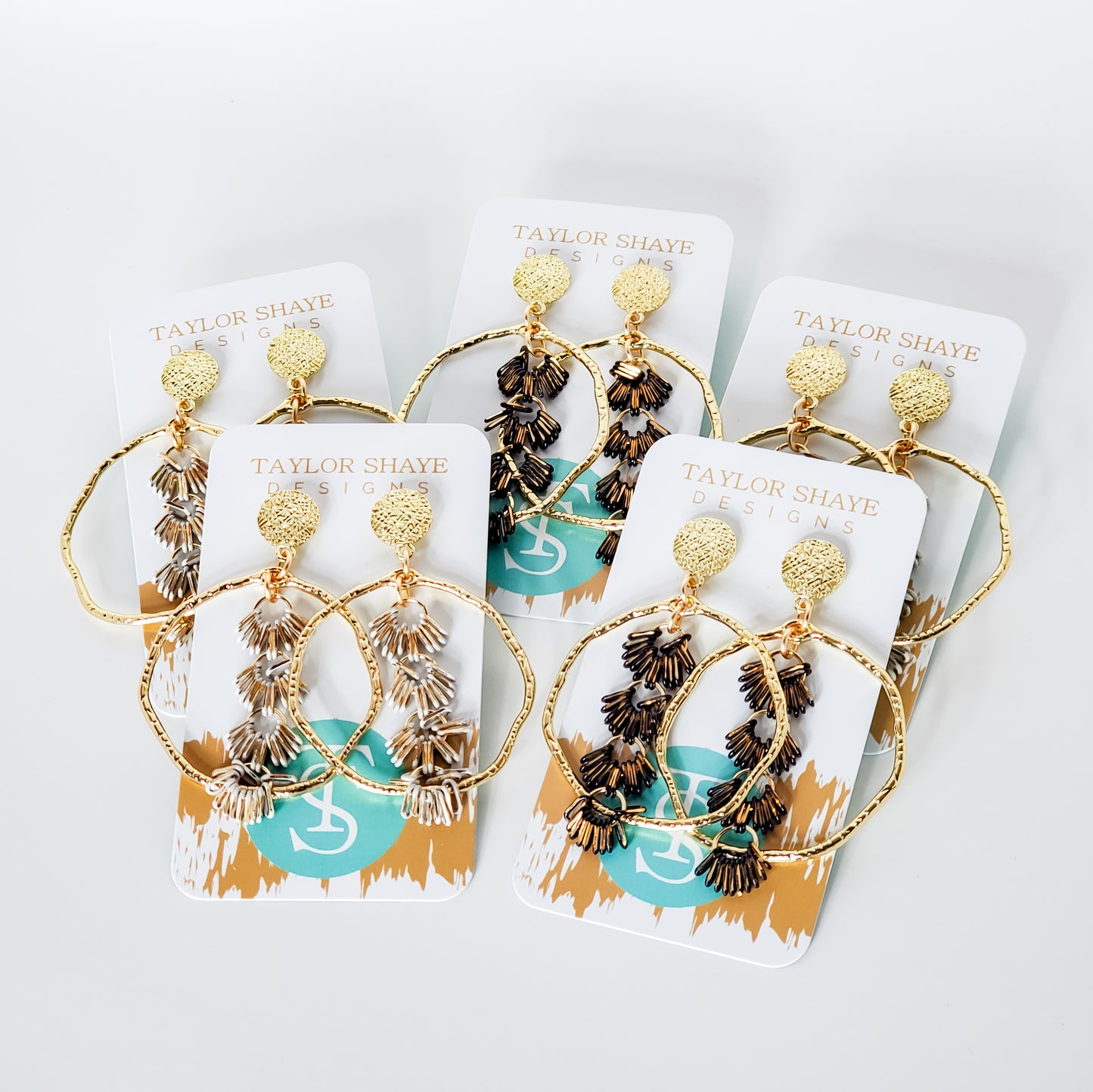 Chain Tassel Hoops