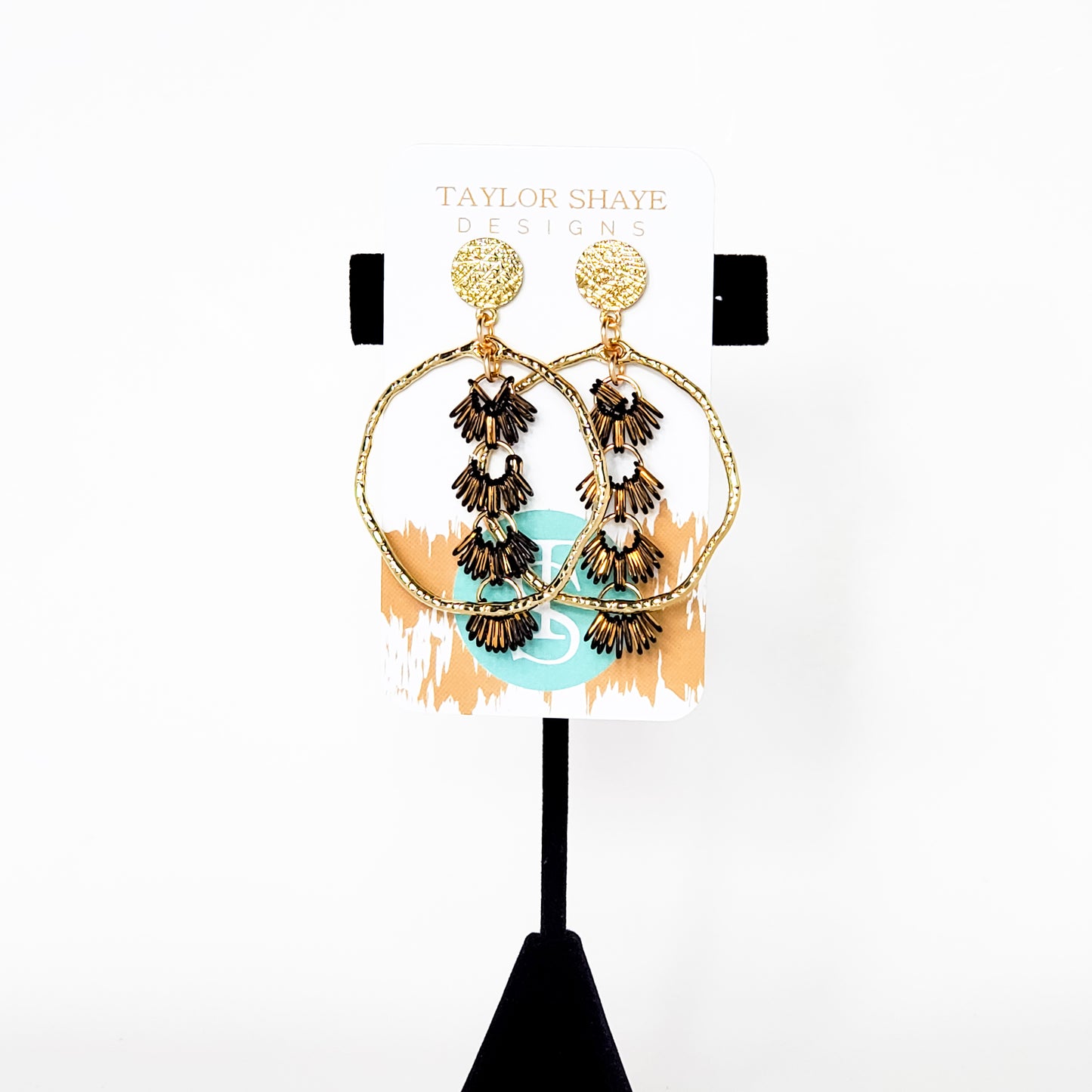 Chain Tassel Hoops
