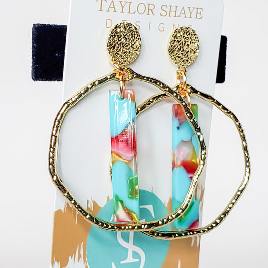 Watercolor Stick Hoops