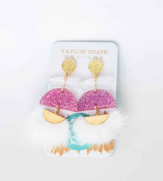 Pom Pom Tassel Earrings