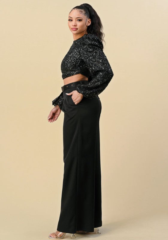 Exaggerated Puff Sleeve Top