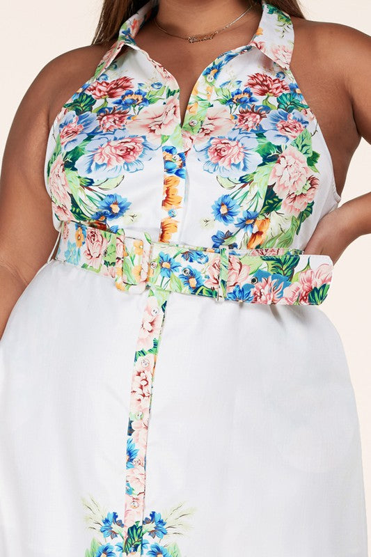 Floral Gardens Button Down Dress