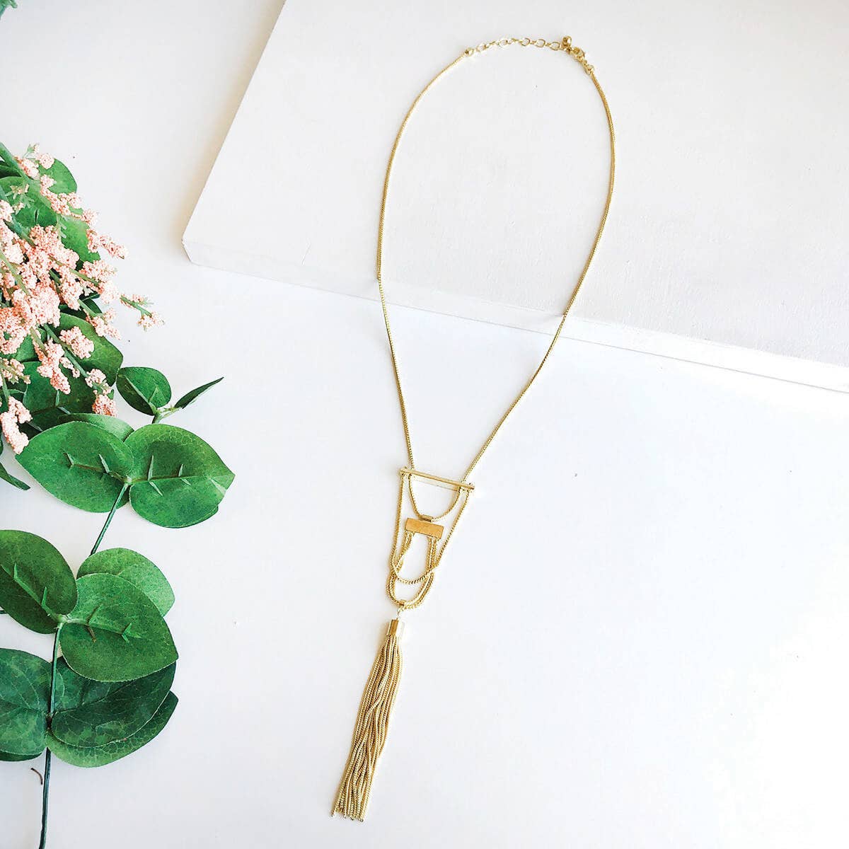 Deco Drop Tassel Necklace