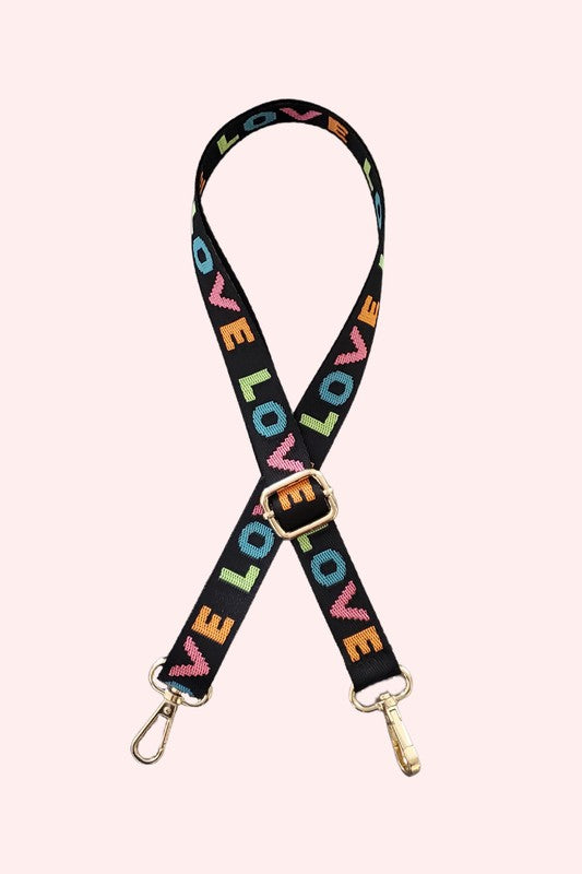 Colorful "LOVE" Handbag Strap