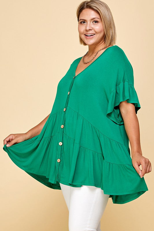 Babydoll Swing Tunic Top