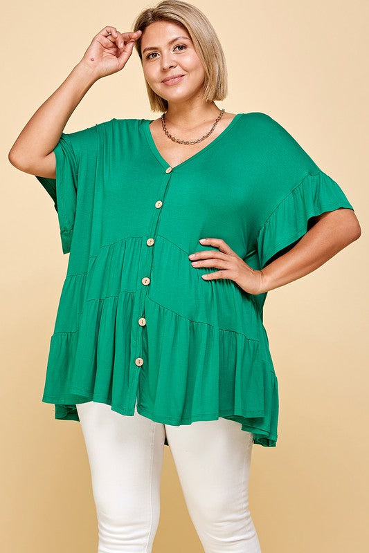 Babydoll Swing Tunic Top