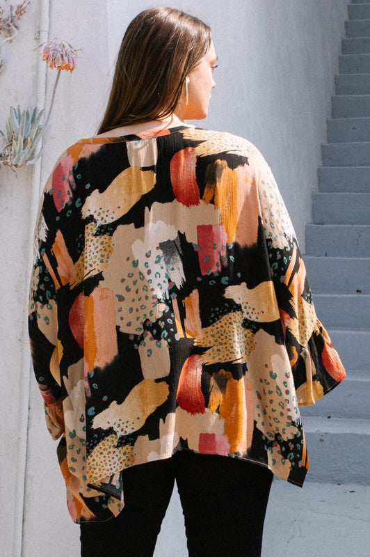 Geo Printed Tunic Top