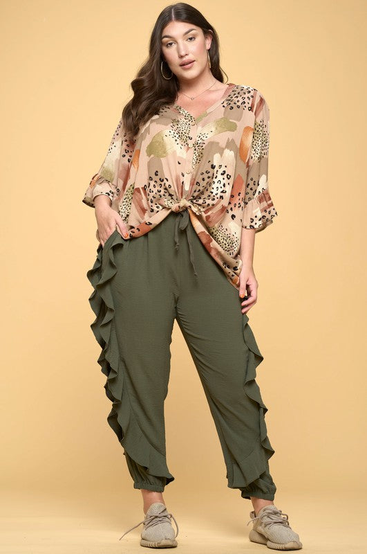 Geo Printed Tunic Top