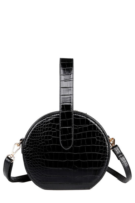 Croc Top Handle Purse