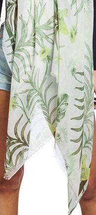 Floral Leaf Oblong Scarf - Taffycat's