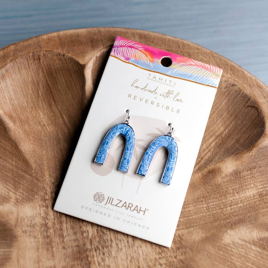 Tahiti Reversible Arc Earrings