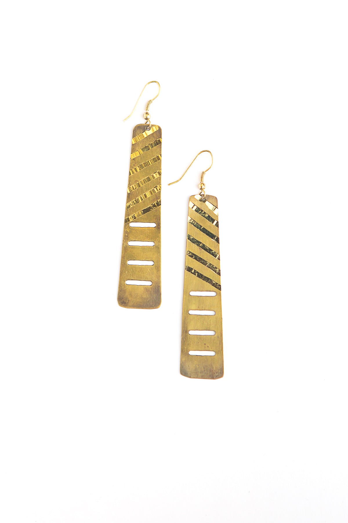 Brass Skyscrapers Earrings