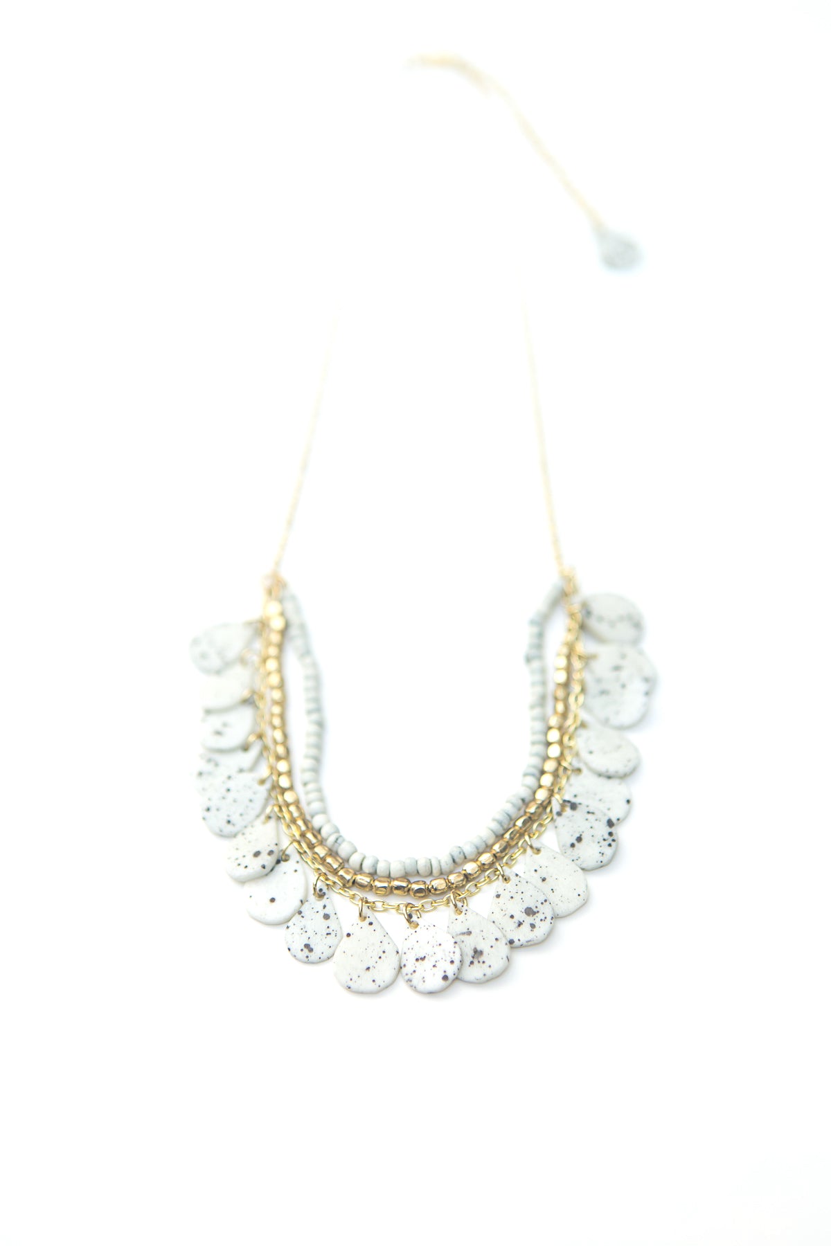 Speckled Bone Necklace