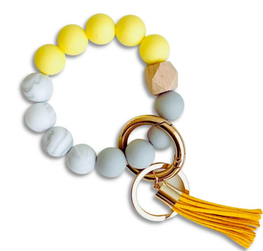Silicone Bead Wristlet Bangle