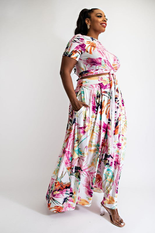The Tropics Maxi Skirt Set
