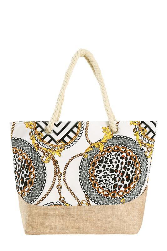 Halstead Chain Print Tote Bag - Taffycat's