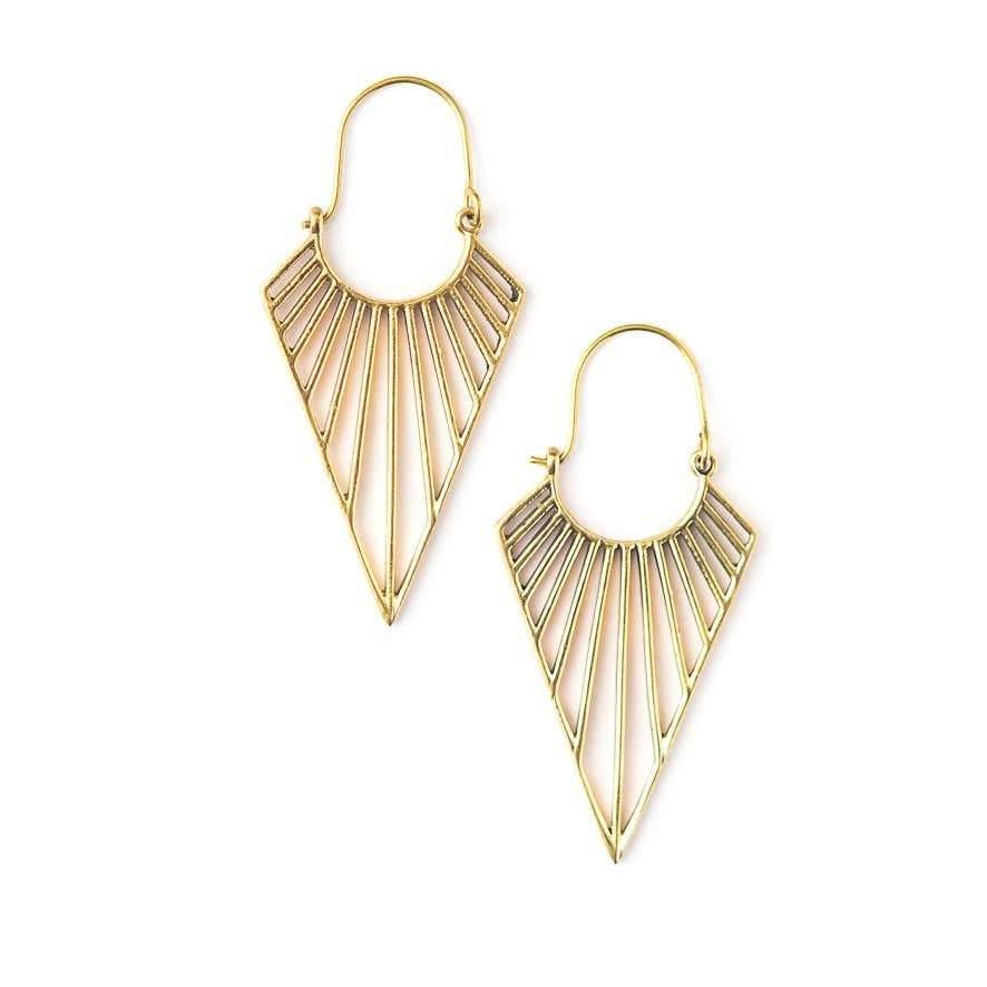 Geometric Triangle Hoops - Taffycat's