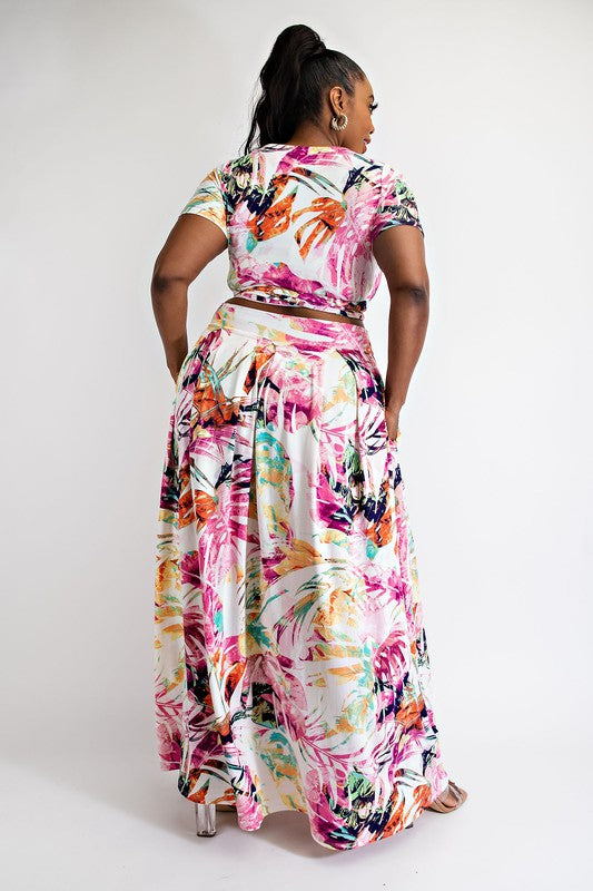 The Tropics Maxi Skirt Set