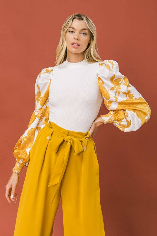 Floral Knit Bodysuit