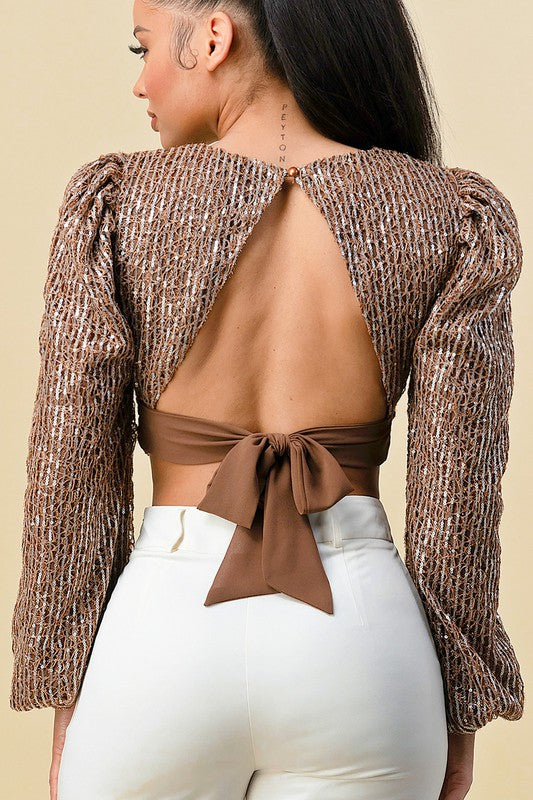 Exaggerated Puff Sleeve Top